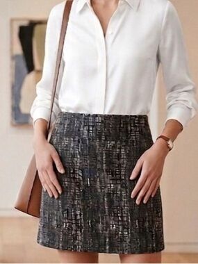 J. Crew Textured Mini Skirt